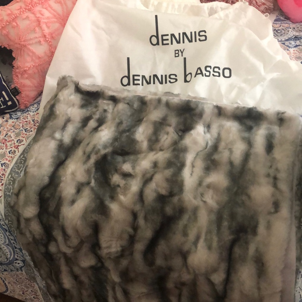 Faux fur throw